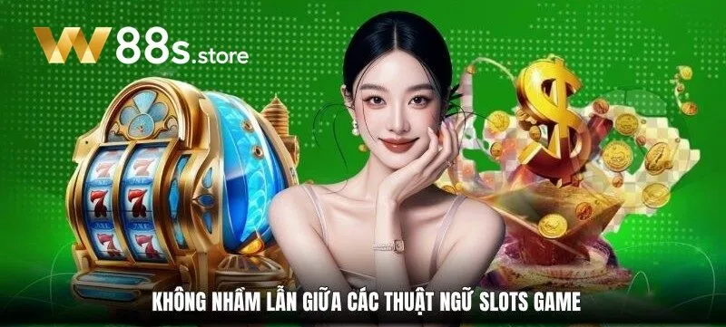 Không nhầm lẫn giữa các Thuật Ngữ slots W88 game